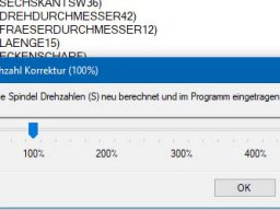 Drehzahl Korrektur